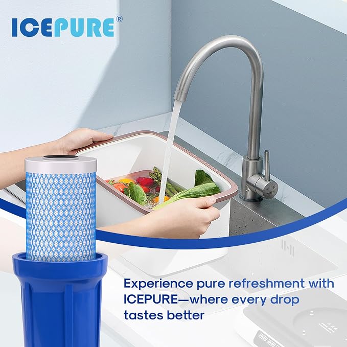ICEPURE 5 Micron 20" x 4.5" Whole House Upgraded Activated Carbon Water Filter - Image 8