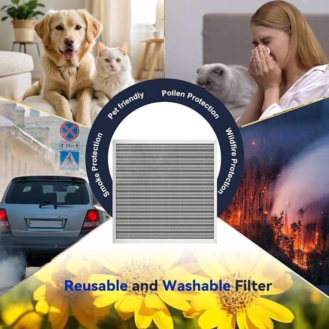 20x20x1 Reusable Air Filter, Electrostatic, Washable Lasts a Lifetime, Breathe - Image 7
