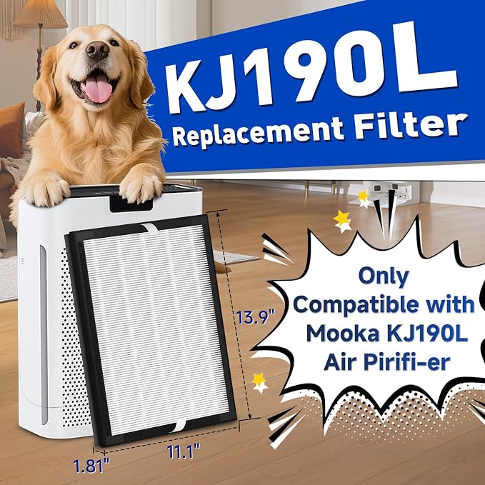2 Pack KJ190L Replacement Filter Compatible - Image 2