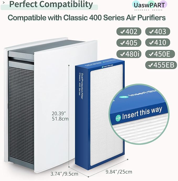 Uaswpart Classic 400 Series Dualprotection Filter Compatible - Image 2