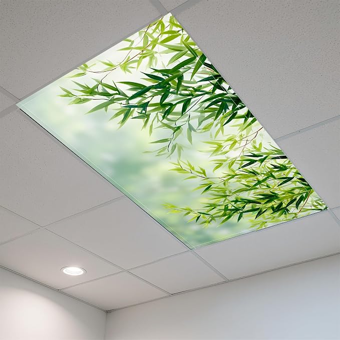 2 Pack Fluorescent Light Covers- 4 x 2 Feet Magnetic Ceiling Light Cover Room - Image 3