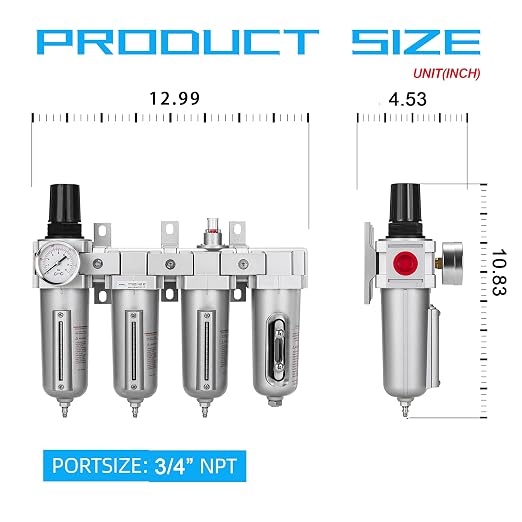 NANPU 3/4" NPT Industrial Grade 4 Stage Air Drying System - Image 5