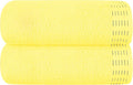 Cotton 2 Pack Oversized Bath Towel Set 28x55 inches, Large Bath Towels, Ultra Absorbant Compact Quickdry & Lightweight Towel, Ideal for Gym Travel Camp Pool - Lime Yellow
