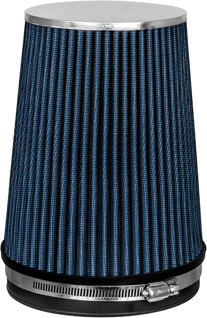 BLUE 6" 152 mm Inlet Truck Air Cone Replacement Performance Washable Clamp-On by RtunesRacing