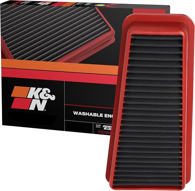 K&N Dryflow Lifetime Engine Air Filter: Washable, Replacement Filter:Compatible by KNEngineeringInc