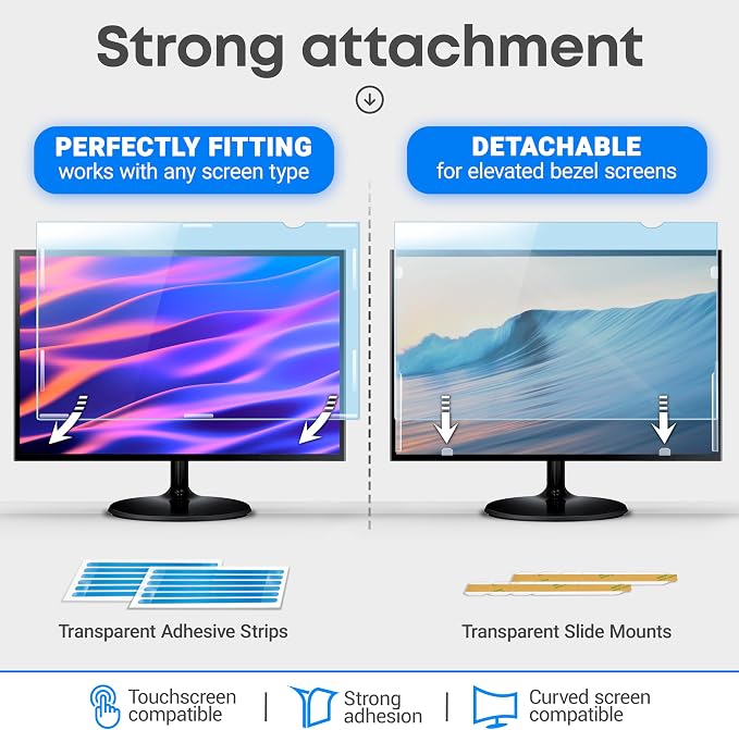 VINTEZ 24 inch Blue Light Blocking Screen Protector Panel - Image 4