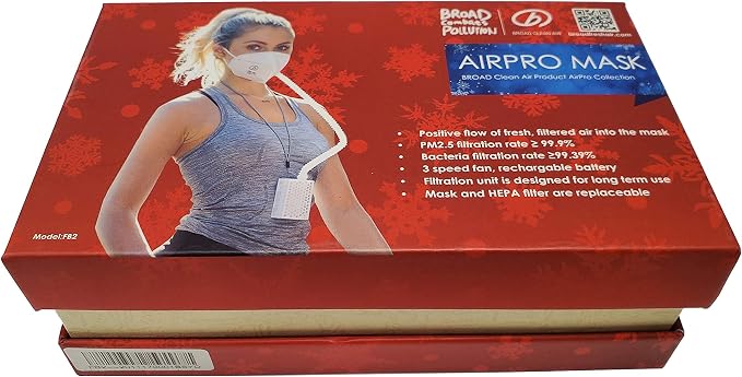 BROAD Holiday Edition AirPro Mask Rechargeable Electrical Air Purifying - Image 2