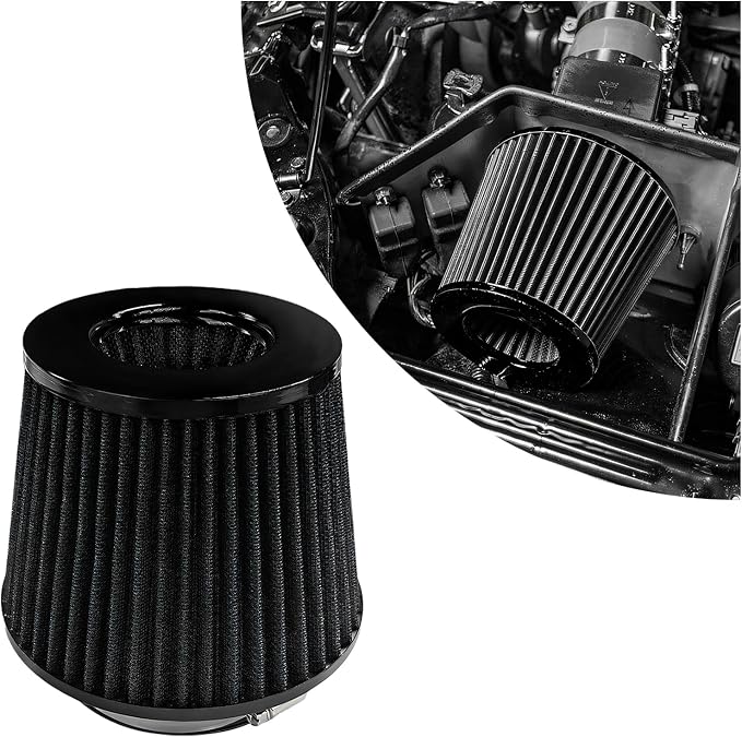 Sun Walker Clamp-on Air Intake Filter, 3/3.5/4 Inch High Flow Round Tapered Air by Unknown