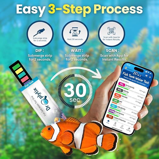 Digital Aquarium Water Test Kit, App-Enabled 10-in-1 Freshwater & Saltwater - Image 5