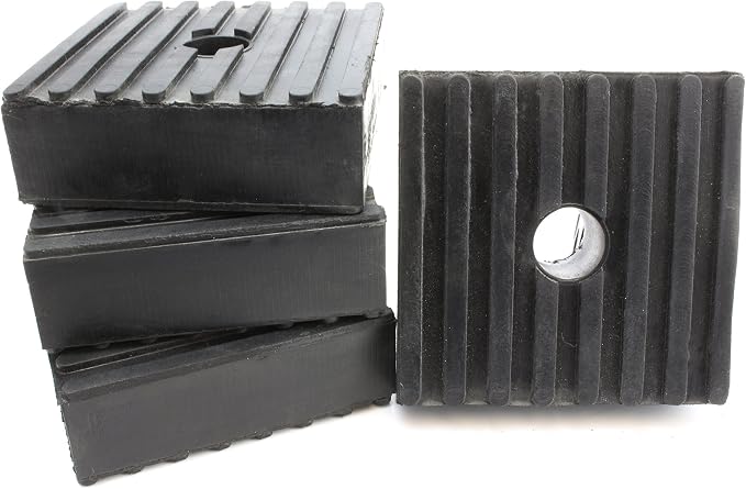 4 Pack Medium Anti Vibration Isolation Pads Air Compressor Heavy Equipment 3x3x1 by Unknown