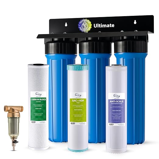 iSpring Whole House Water Filter System w/Spin Down Sediment Filter, by iSpring
