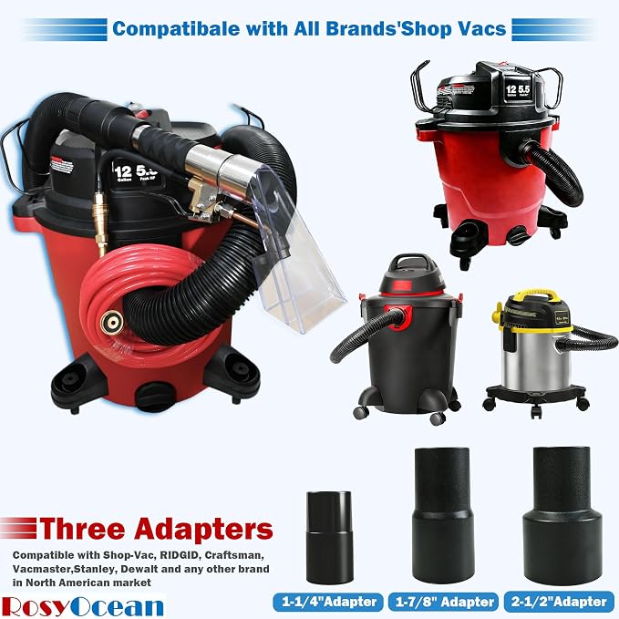 Universal Compatible with Any Brand Shop Vac Extractor Attachment with 2-1/2" & - Image 3
