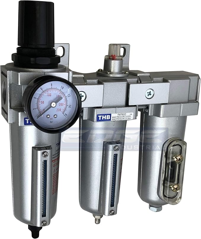 3 STAGE, HEAVY DUTY INDUSTRIAL GRADE FILTER REGULATOR COALESCING DESICCANT - Image 2