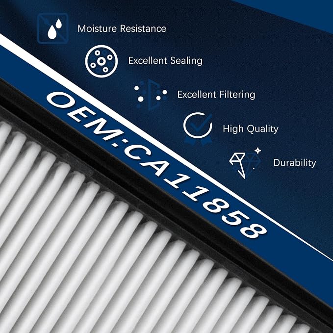 CA11858 Engine Air Filter for Nissan 2014-2020 Rogue（2.0L 2.5L）, 2017-2022 - Image 4