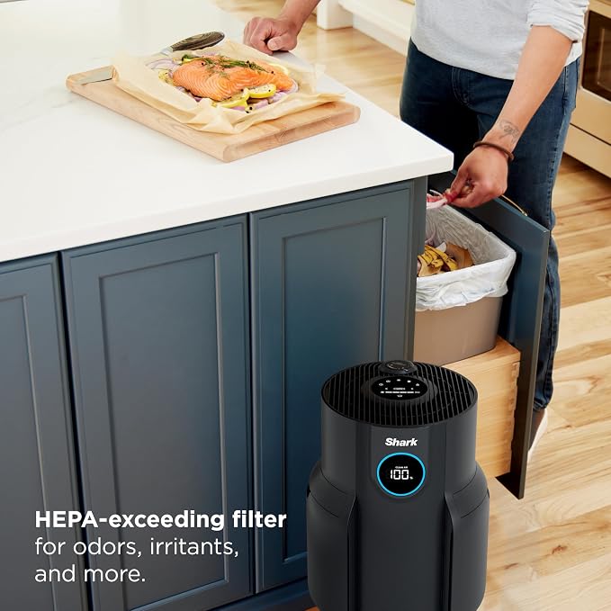 Shark Air Purifier for Home, NeverChange, for Large Room, HEPA-Exceeding Filter - Image 7