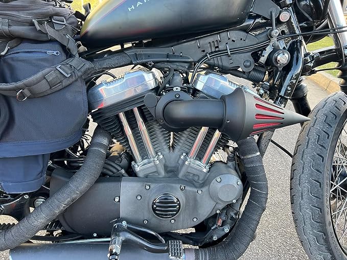 Air Cleaner Motorcycle CNC Spike Air Intake Filter Kit Fit - Image 3