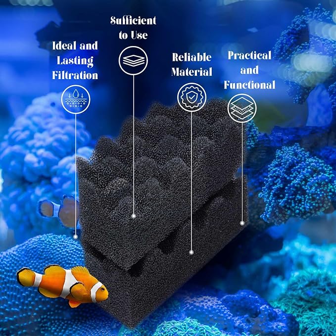 6 Pcs Aquarium Filters Bio Sponge Sets Compatible - Image 6