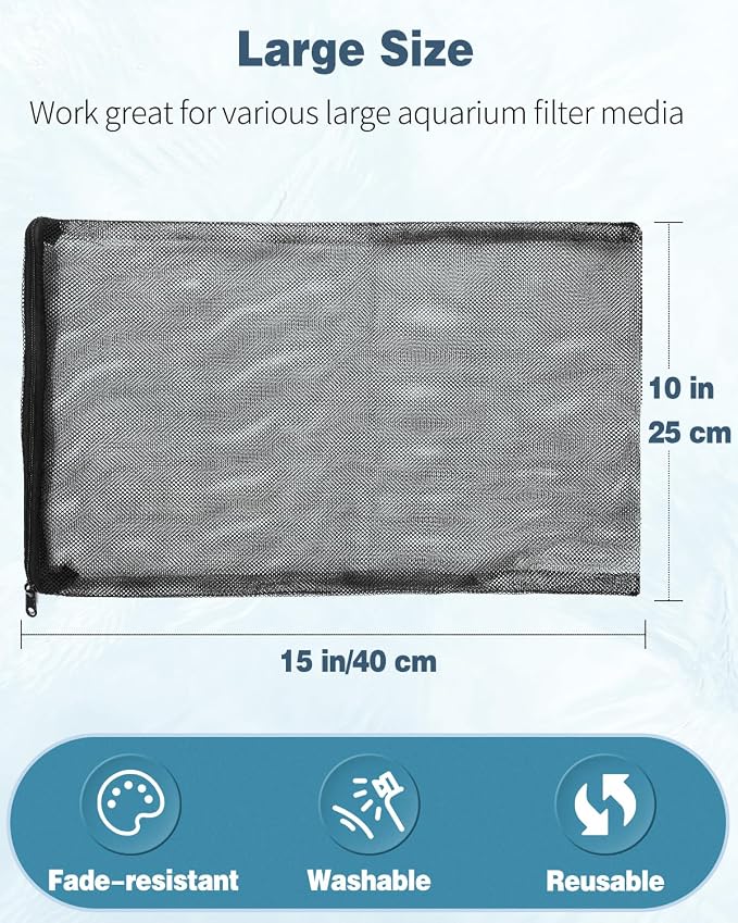 Pawfly 8 Pack Aquarium Filter Media Bags, Fine Mesh Filter Bag - Image 2