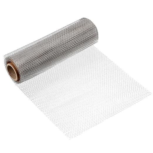 uxcell 8 Mesh 118" x 10" Woven Wire Mesh, 316 Stainless Steel Air Vent Filter by uxcell