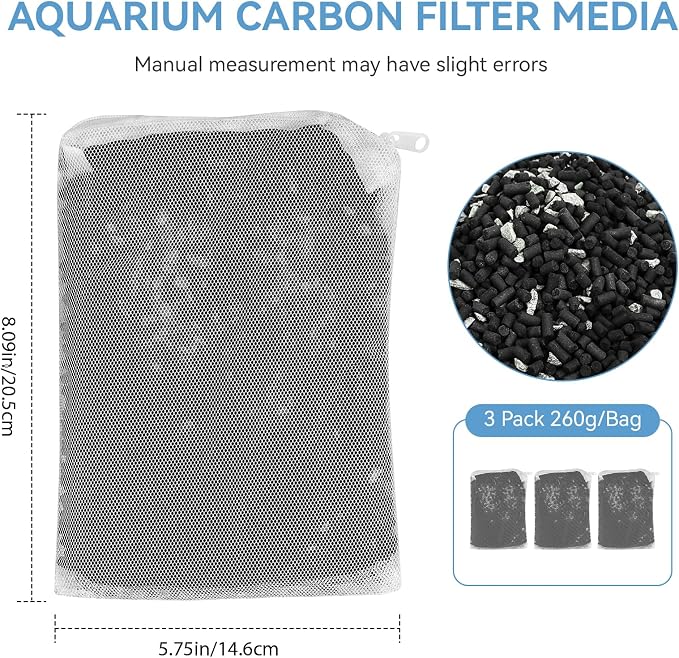 8 Oz Pro-C Mixed Aquarium Canister Filter Media Bag Compatible - Image 2