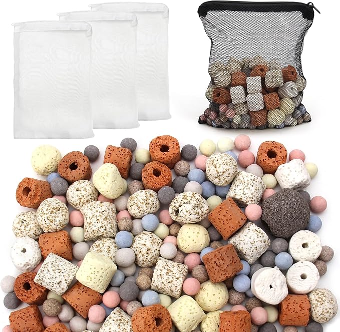 Bio Aquarium Filter Media, Bio Ceramic Ring Balls Media Set by Unknown