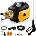 Pressure Washer with 3 Quick Connect Nozzles,Inlet Hose & Filter, Foam Cannon for Cars/Fences/Driveways Cleaning