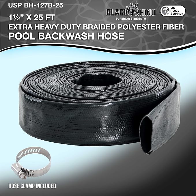 U.S. Pool Supply Pool Backwash Hose 1 1/2 Inch Diameter x 25 Feet - Image 2