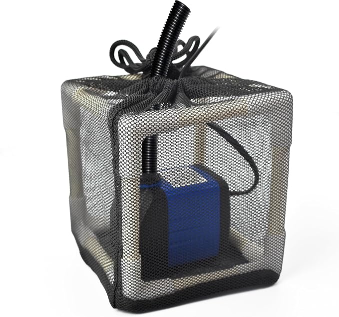 CONQUERALL 5 Inch Pump Barrier Bag Anti Clogging Pond Filter Box Mesh Water by CONQUERALL