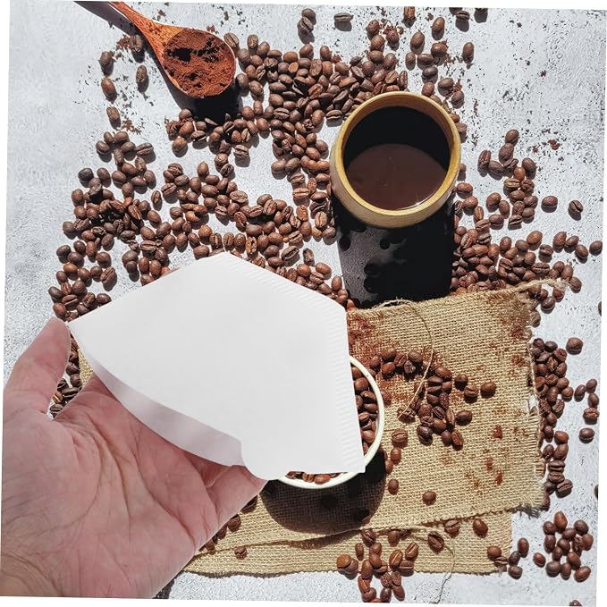 Paper Coffee Filter Cones 100pcs Espresso Filters Unbleached - Image 6