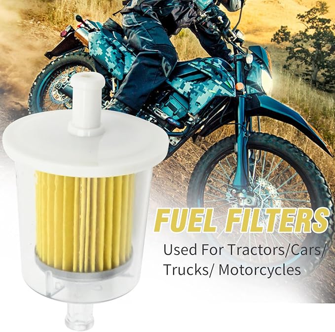5 Pack 3/8" Universal Fuel Filters, Inline Gas Fuel Line - Image 6