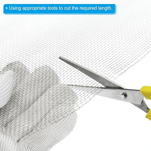 PATIKIL 40"L x 16"W Woven Wire Mesh, 12 Mesh 304 Stainless Steel Air Vent - Image 4