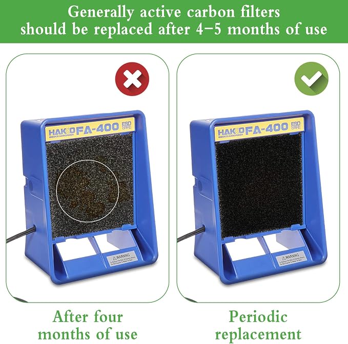10 Pack Smoke Fume Absorber Filter, Activated Carbon Solder Fume Extractor - Image 7