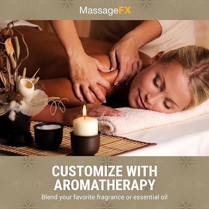 Massage Oil by Massage FX - 100% Pure Sweet Almond & Sunflower Seed Oil - Vitamin E - Ivy, Arnica & Aloe - Unscented - Perfect for a Full Body Massage, Maximum Friction - Paraben Free - 1 Gallon