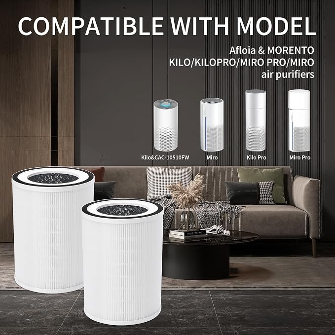 2Pcs Air Purifier Filter Replacement Compatible - Image 3