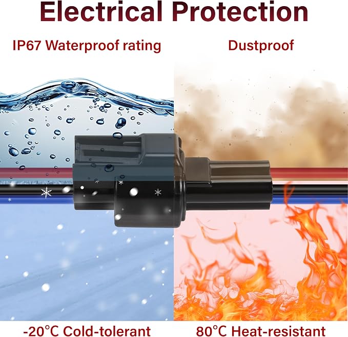 5PCS 3 Pin Waterproof Electrical Connectors, 16 AWG 3 Pin Connector, Male - Image 4