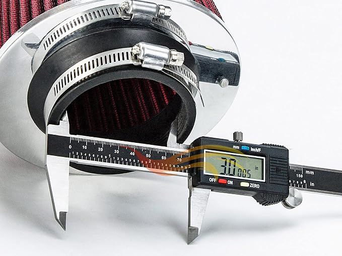 Rtunes Racing Universal Clamp-On Air Filter, Standard Cone, Dry Washable Design - Image 3