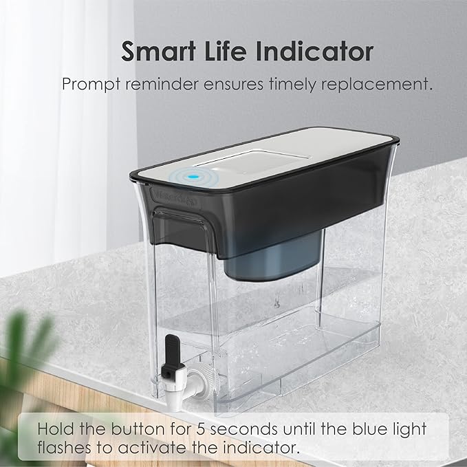 Waterdrop Slim Alkaline Water Filter Dispenser, Large 35-Cup, Up to PH 9.5 - Image 6