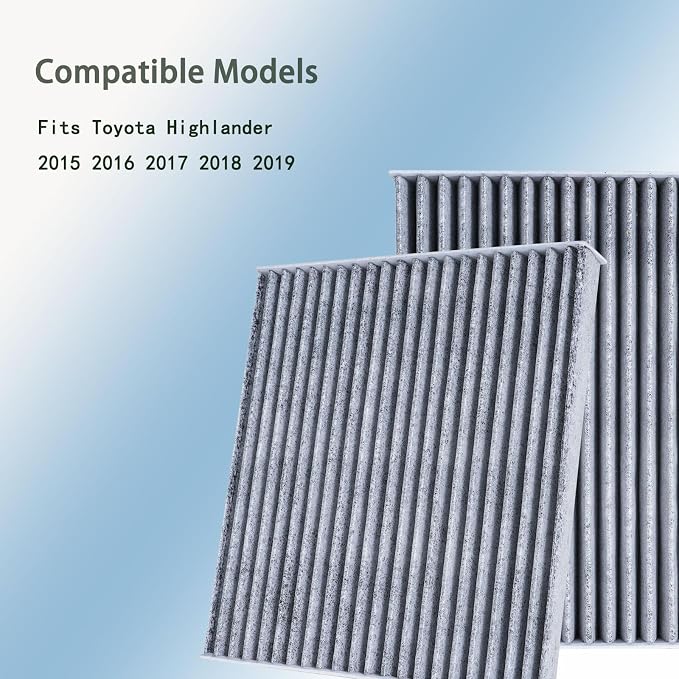 Cabin Air Filter for 2015 2016 2017 2018 Toyota Highlander, Activated Carbon - Image 2