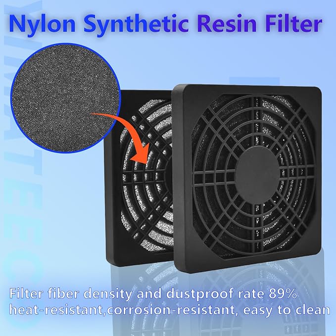 Dust Filter PC 80mm Cooling Fan Filter Dustproof Cover, 2 Pack PC Case Fan - Image 6