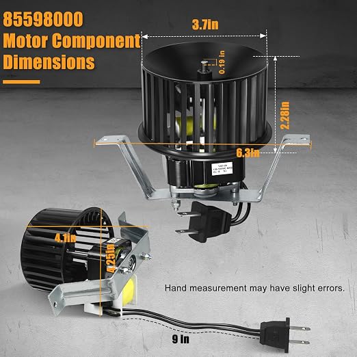 Upgrade 85598000 Bathroom Exhaust Vent Fan Motor Assembly Compatible - Image 2