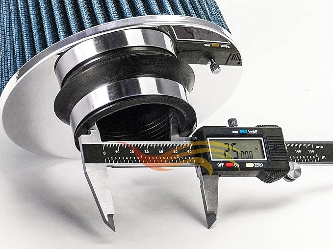 BLUE Cold Air Intake Cone Replacement Performance Washable Clamp-On Dry Air - Image 3