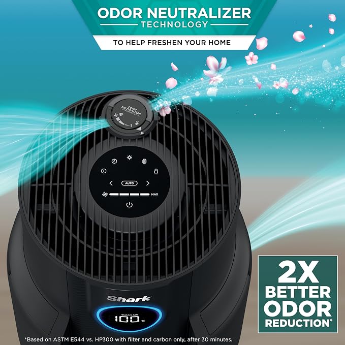 Shark Air Purifier for Home, NeverChange, for Large Room, HEPA-Exceeding Filter - Image 8