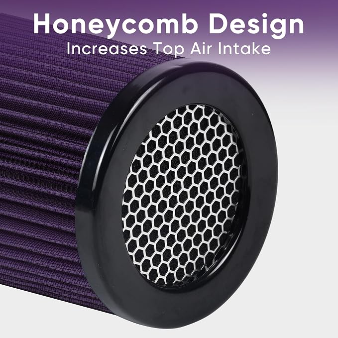 6" 152mm Inlet Cold Air Intake Filter High Flow Honeycomb Top Replacement - Image 2