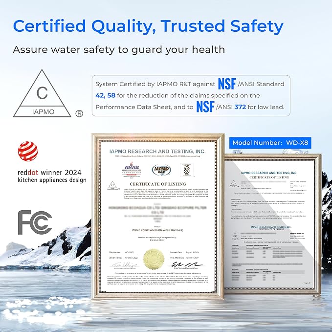 Waterdrop X8-Basic Reverse Osmosis System, NSF/ANSI 42&58&372 Certified - Image 2