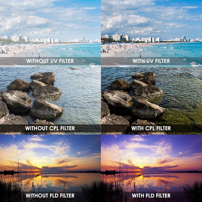 67mm Multi-Coated 7 Piece Filter Set Includes 3 PC Filter Kit and 4 PC Close Up - Image 4