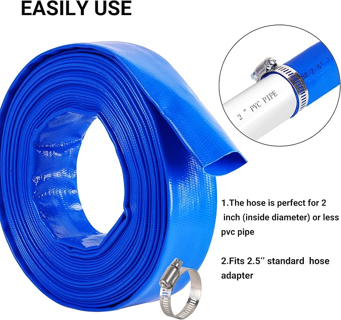 2.5" x 100 FT Pool Backwash Hose, - Image 5