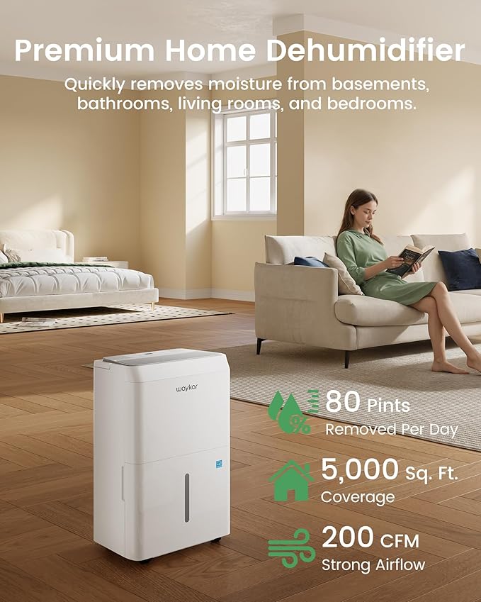Waykar 5000 Sq.Ft Energy Star Dehumidifier - Image 2