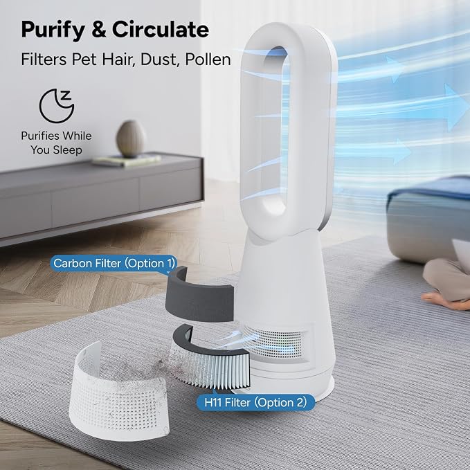 3-in-1 Heater Fan Combo, 90° Oscillating Fast Heating & Cooling, Remote Control - Image 4