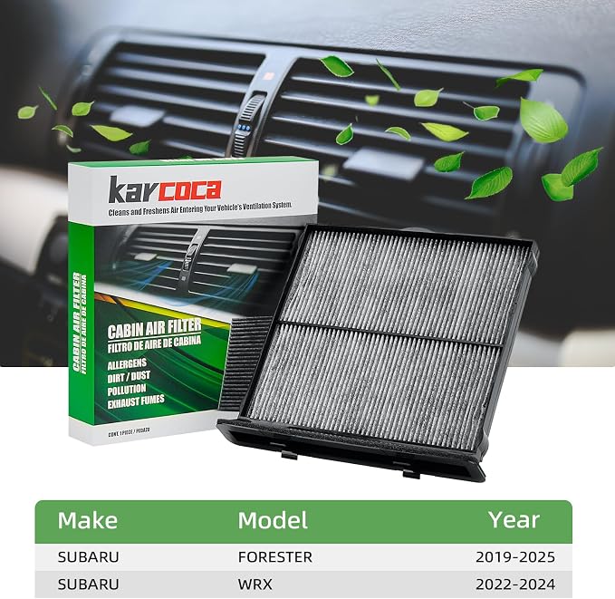 CF12775 Cabin Air Filter With Activated Carbon Compatible with Subaru Forester - Image 3