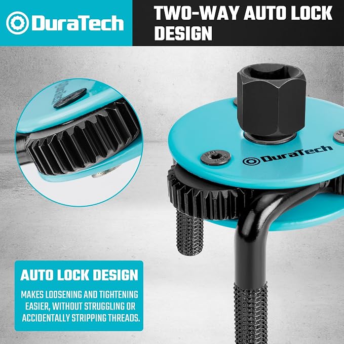 DURATECH Adjustable Oil Filter Wrench, Magnetic 3-Jaw Oil Filter Removal Tool - Image 3